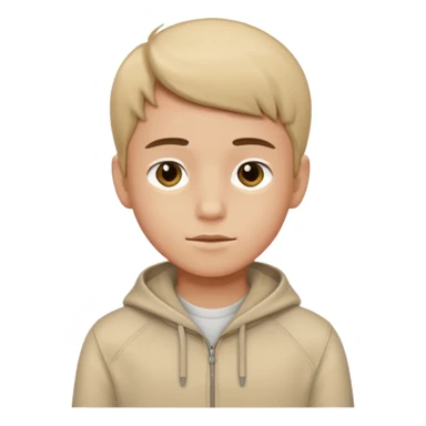 birthday  boy in biege sticker