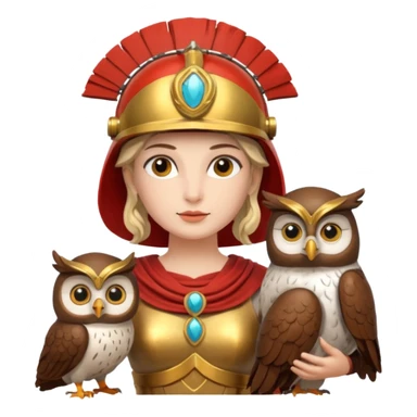 Minerva is the Roman goddess of wisdom, strategic warfare, commerce, and the arts, and is considered one of the most important Roman deities alongside Jupiter and Juno, forming the Capitoline Triad.  sticker