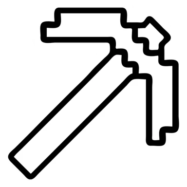 Minecraft pickaxe sticker