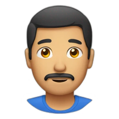 filipino man with facial hair sticker