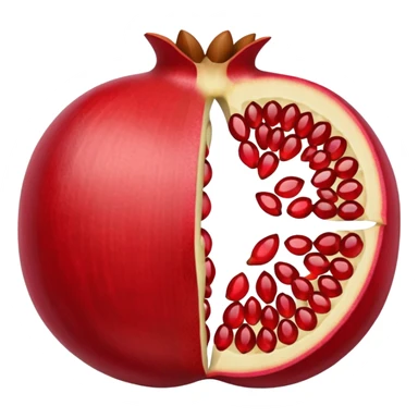 Half Open Pomegranate sticker