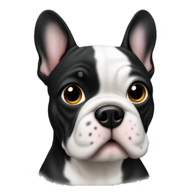 French buldog black  sticker