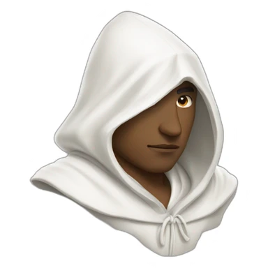 man with white robes and hoods we don’t see its faxe sticker
