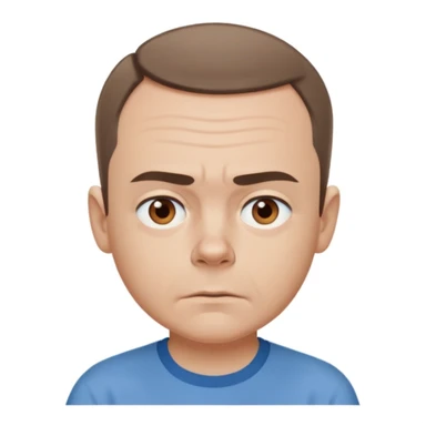 Carl from Sling Blade, neutral expression sticker