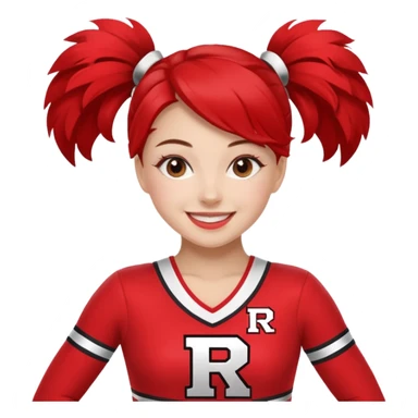 Rutgers Cheerleader sticker