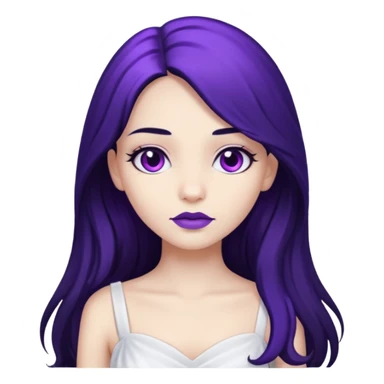 Purple girl sticker