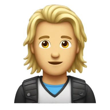 Dude with mullet sticker