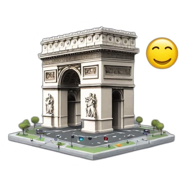 Macron qui escalade l’arc de triomphe sticker