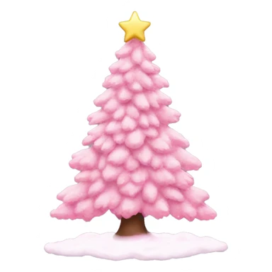 Pink aesthetic Christmas tree ￼ sticker