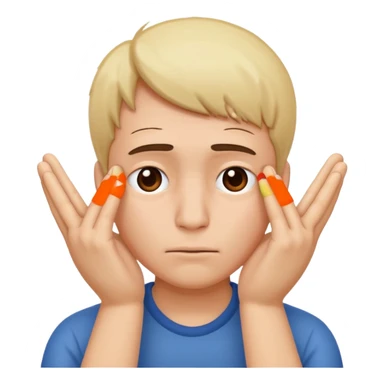 Face palm with 10 fingers sticker