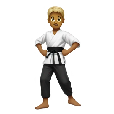 Karate kid sticker