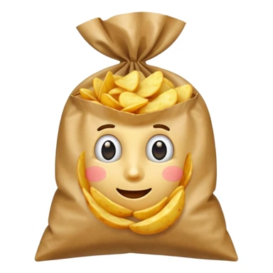 chips dans un paquet sticker