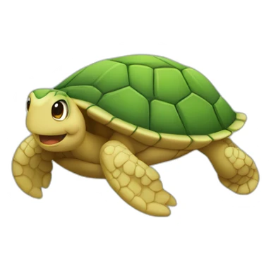 Tortue qui saute de joie sticker
