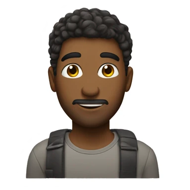 CREA UNA PERSONA CRESPA BALNCA CON CAPUL  sticker