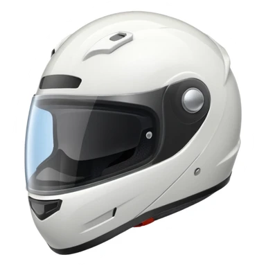 White motorcycle helmet  sticker