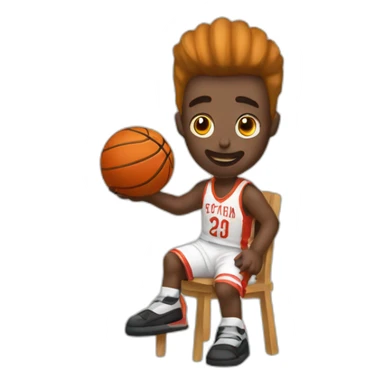 Canasta baloncesto sticker