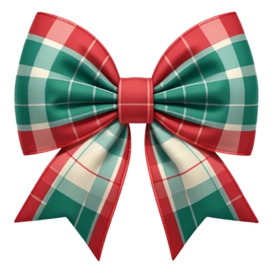 Cottagecore style ultra realistic detailed fabric in cottagecore color scheme  a large 3D bow in a plaid type pattern, isolated, 3d rendering, 8k resolution, DPI 300, Must not be blurry, no emoji icons, must not be low resolution sticker