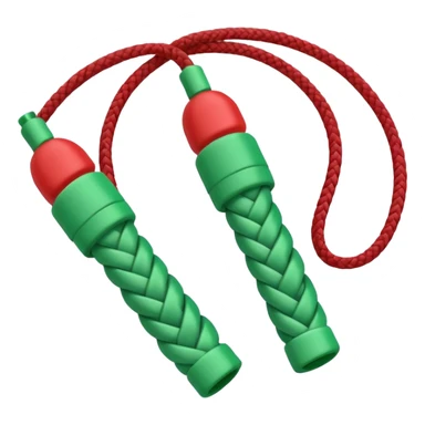 jump rope with christmas color sticker