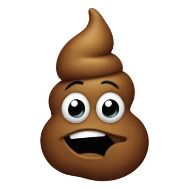 Poop emoji with mom sign  sticker