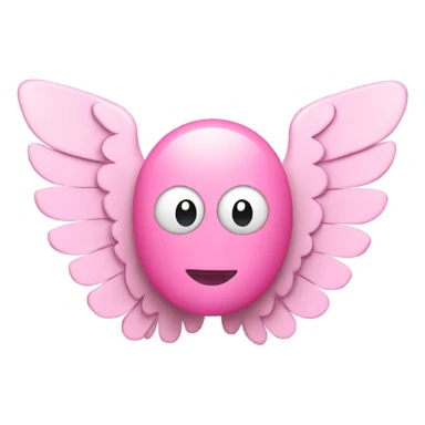 pink money bills with wings sticker