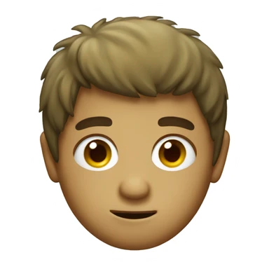 A kiwi with face a little hair sticker