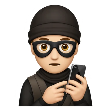 Robber iPhone emoji sticker