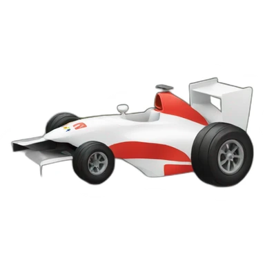 voiture de F1 avec une baguette sticker