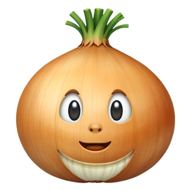 an onion without face and leaves sticker