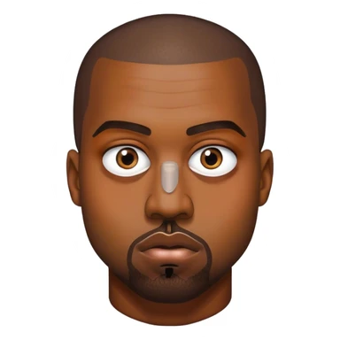 Kanye west with three eyes sticker