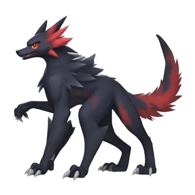 Nargacuga-Litten-Sergal-Zoroark full body sticker