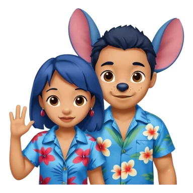 Stitch y lilo sticker