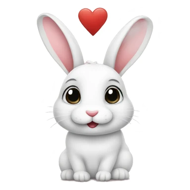 rabbit in love sticker
