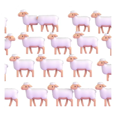 group of lambs sticker