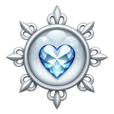 glitter white symbol of health sticker