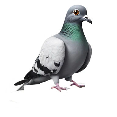 Pigeon with glasses and a book hyper realism  sticker
