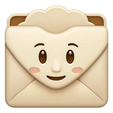 Letter color pale beige creamy sticker