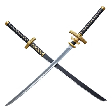 Famous old long Katana, full length chinese name on blade, japanese style. sticker