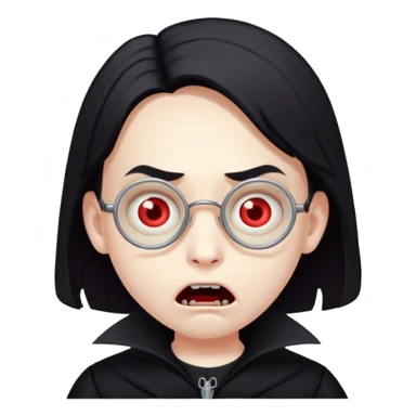 vampire kids with opticals Body looks like terror sticker