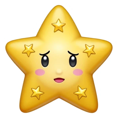 Kirby encima de una estrella  sticker