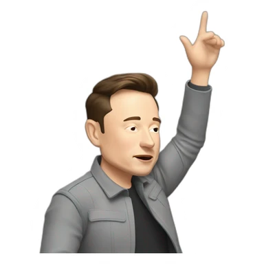 Elon musk who do a dab sticker