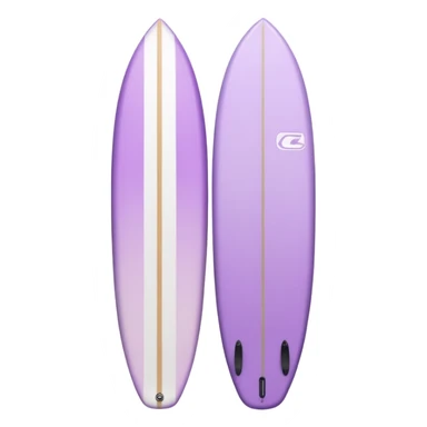 Light purple to white ombre surfboard sticker