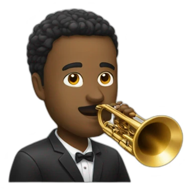 Homme qui fait du jazz sticker