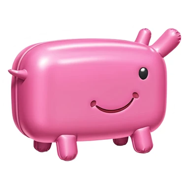   jeff koons style inflatable abstract SPAM MEAT sculpture  sticker