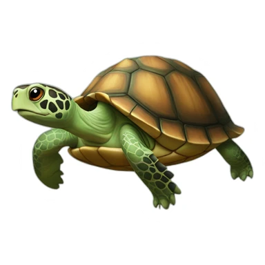 Une tortue magique sticker