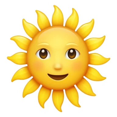 sun in 2d  sticker