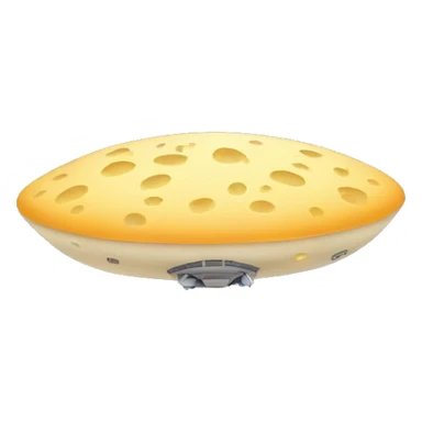 ufo abducting cheese sticker