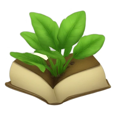 book about plant sticker
