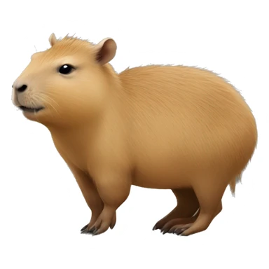 Baby capybara riding the mother capybara sticker