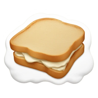 single layer peanut butter and fluff sandwich  sticker