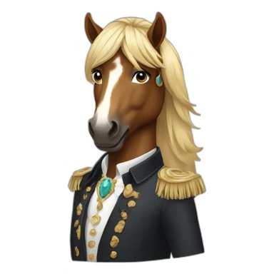 fashionable spirit horse sticker